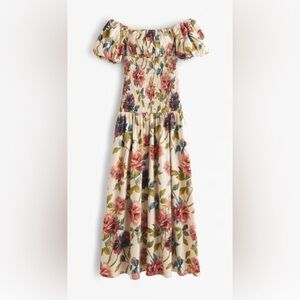 Abercrombie & Fitch Smocked Floral Dress